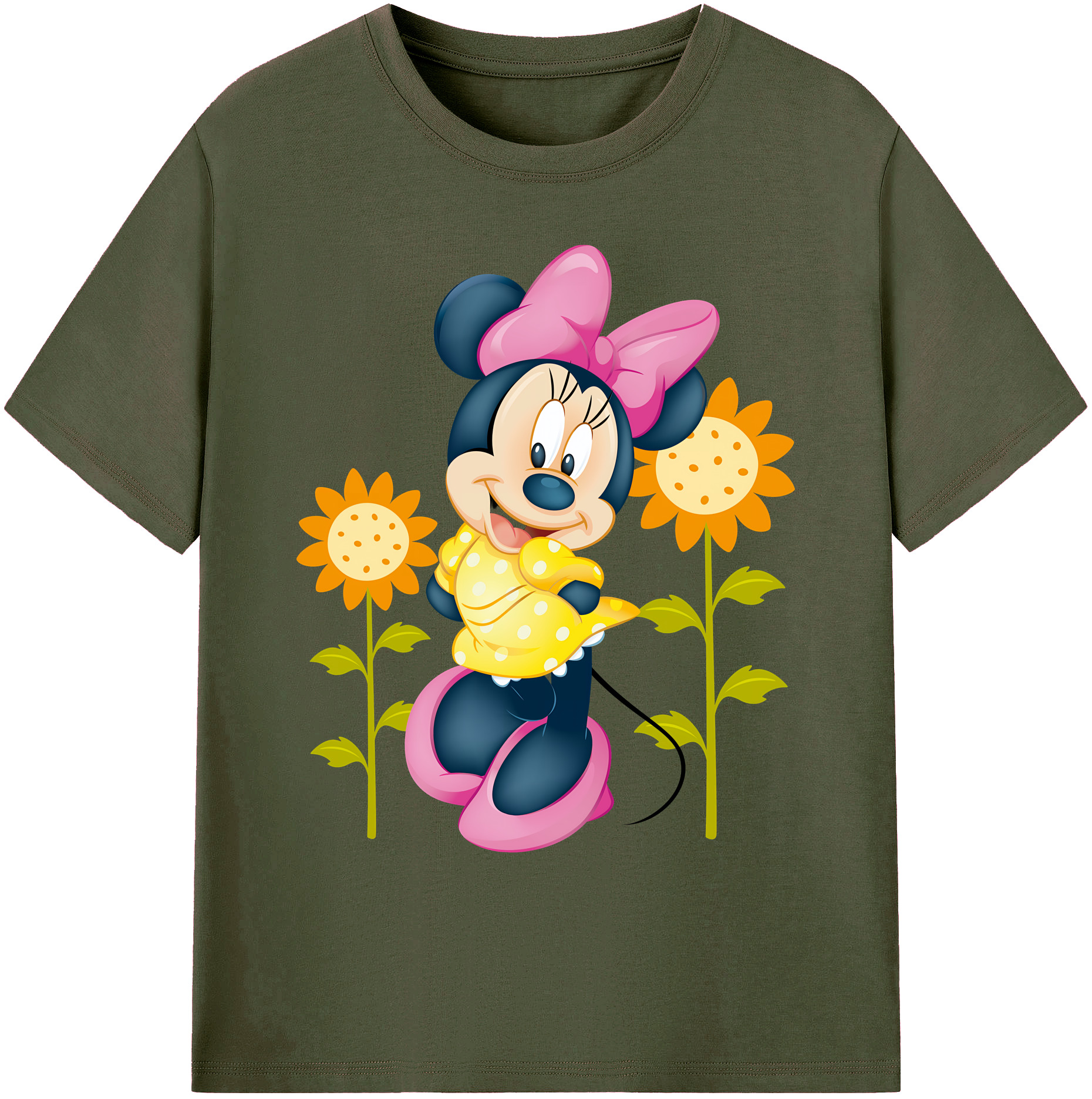 ミッキーマウス Mickey Mouse 綿100％ メンズ半袖Tシャツ｜肌触りやわらか＆通気性